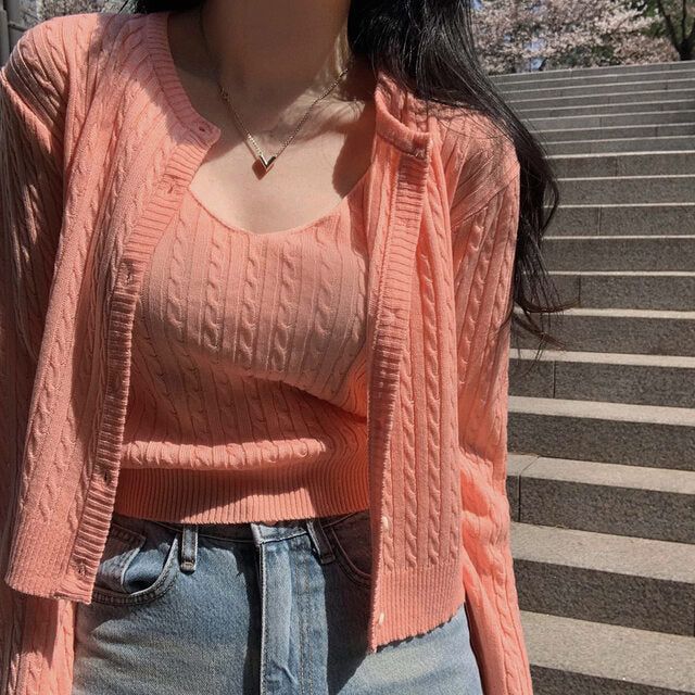 Women's knitted suit