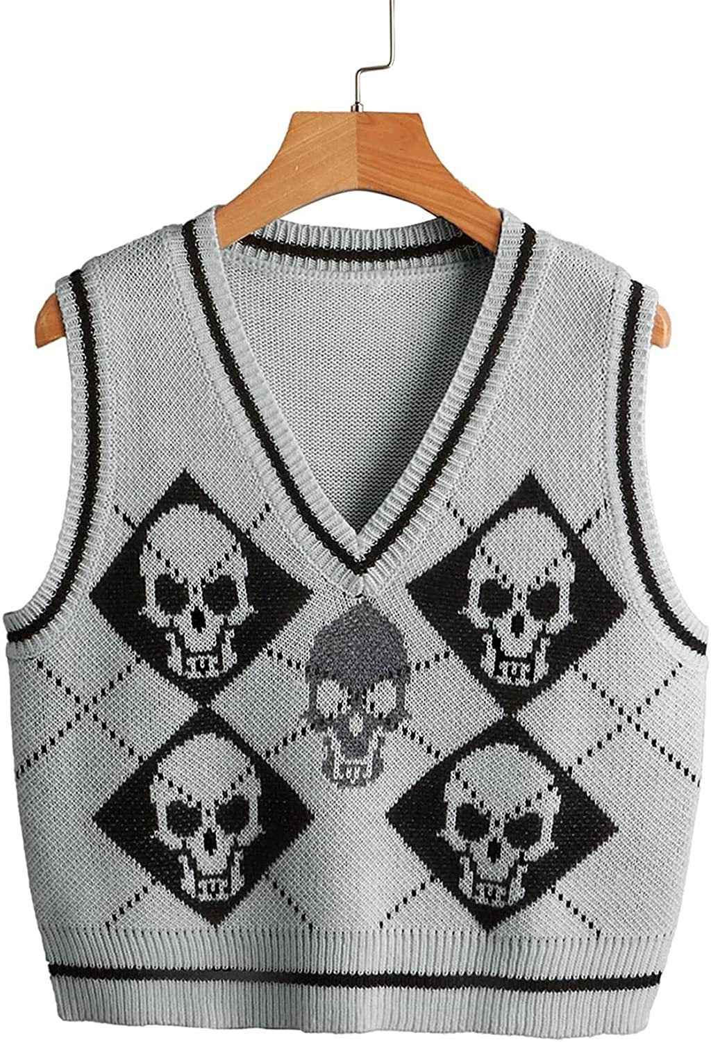 Women's Knitted V-Neck Sleeveless Sweater Vest