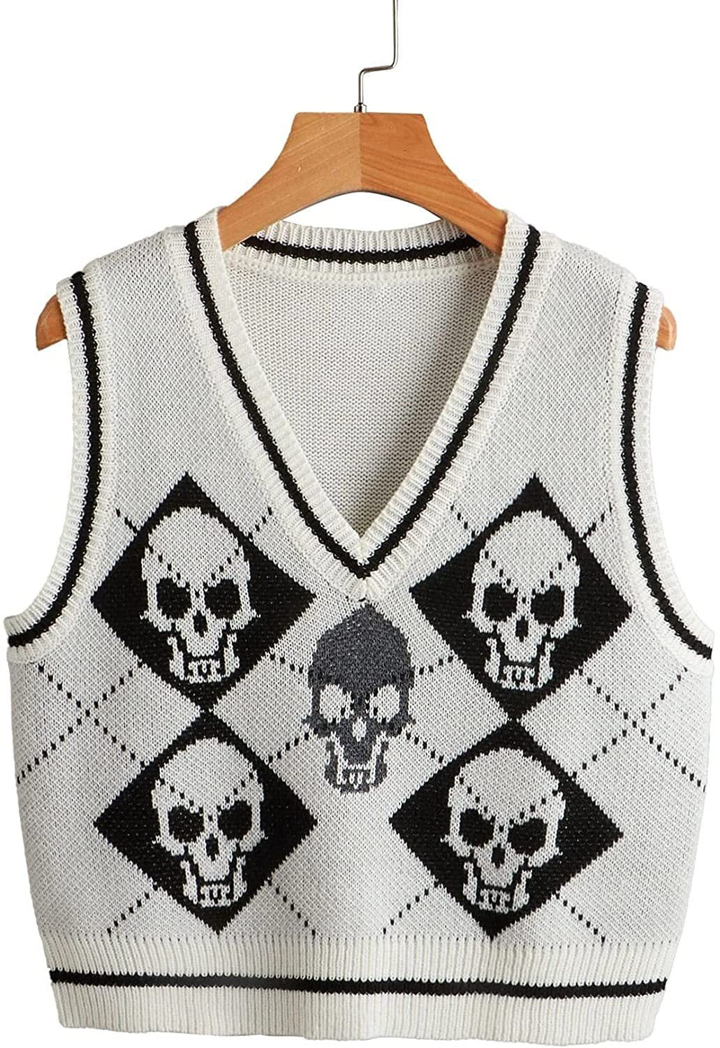 Women's Knitted V-Neck Sleeveless Sweater Vest