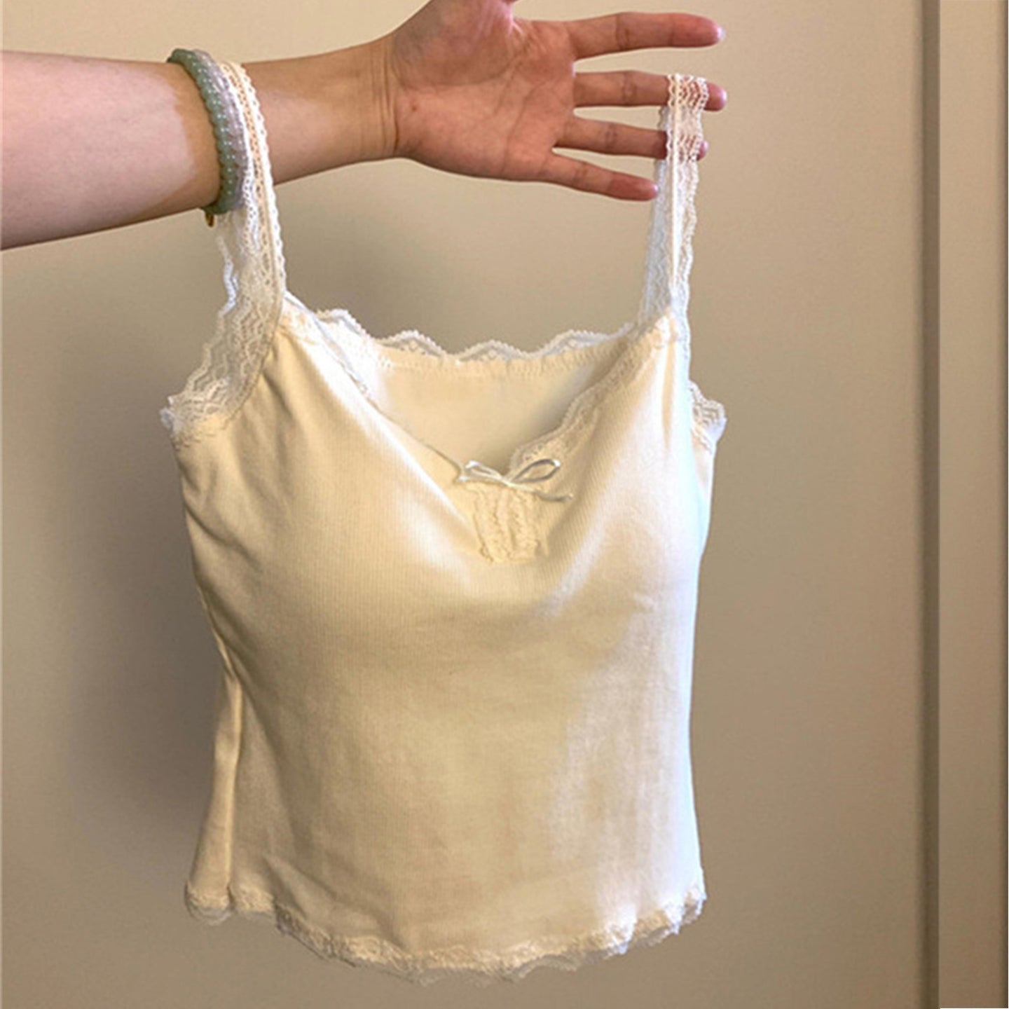 Women's Lace Camisole with Breast Pads