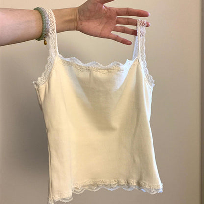 Women's Lace Camisole with Breast Pads