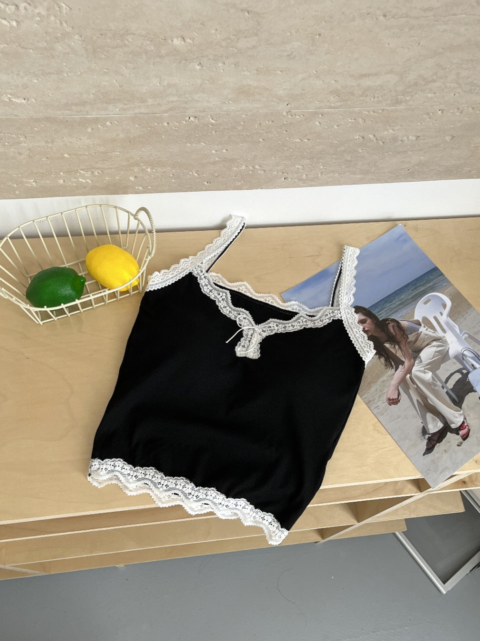 Women's Lace Camisole with Breast Pads