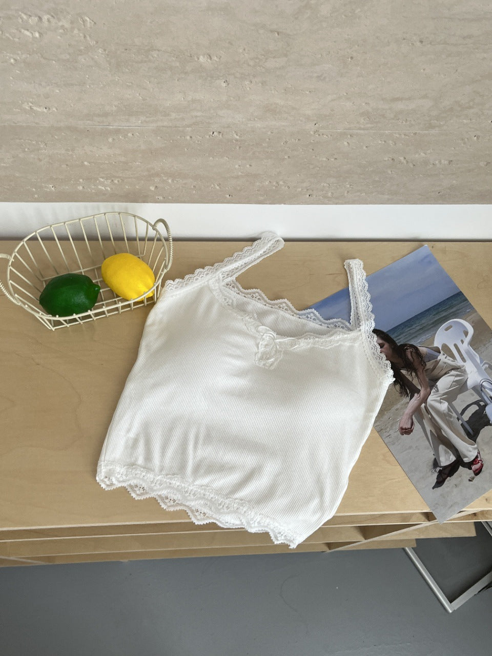 Women's Lace Camisole with Breast Pads