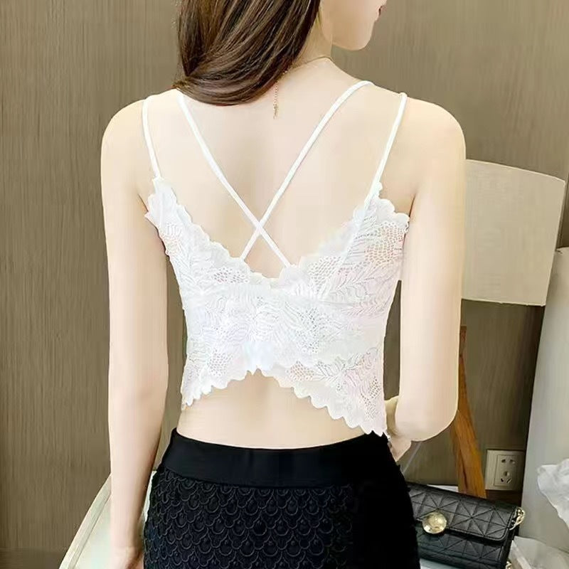 Women's Lace Camisole with Built-in Padding