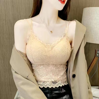Women's Lace Camisole with Built-in Padding
