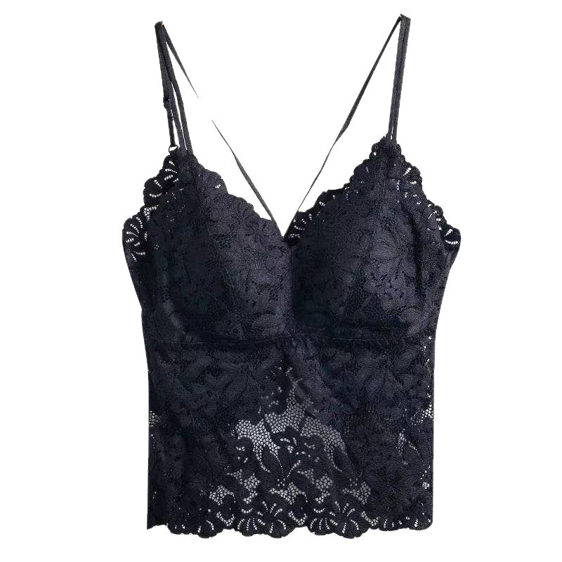 Women's Lace Camisole with Built-in Padding