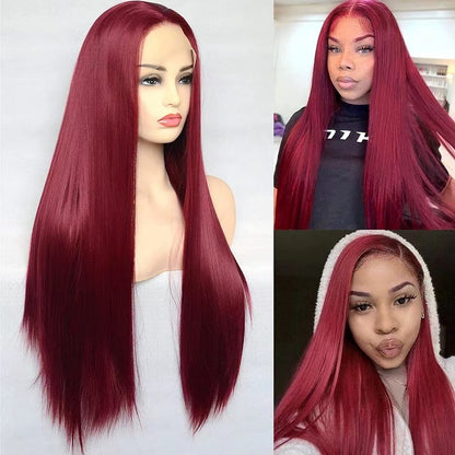 Women's Lace Front Long Straight Wig