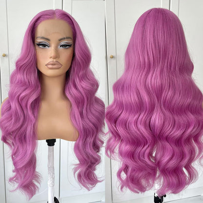 Women's Lace Front Synthetic Wig Long Curly Hair