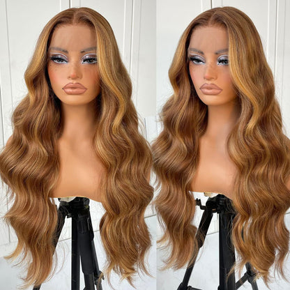 Women's Lace Front Synthetic Wig Long Curly Hair