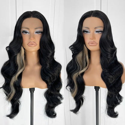 Women's Lace Front Synthetic Wig Long Curly Hair