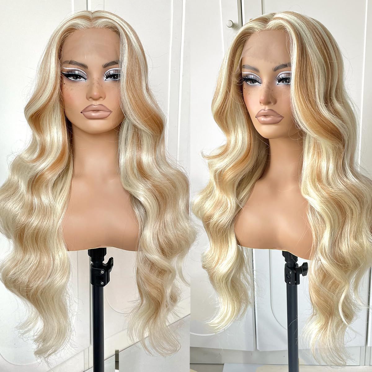 Women's Lace Front Synthetic Wig Long Curly Hair