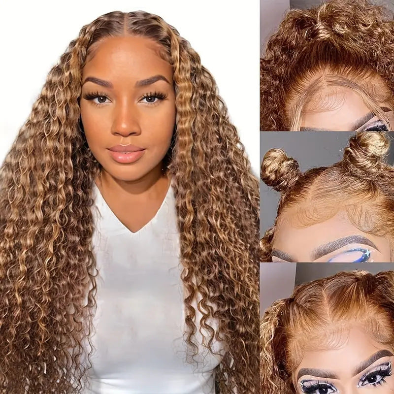 Women's Lace Front Wig Long Curly Hair Natural Wave