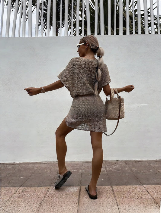 Women's Lace Hollow-out Knit Sweater