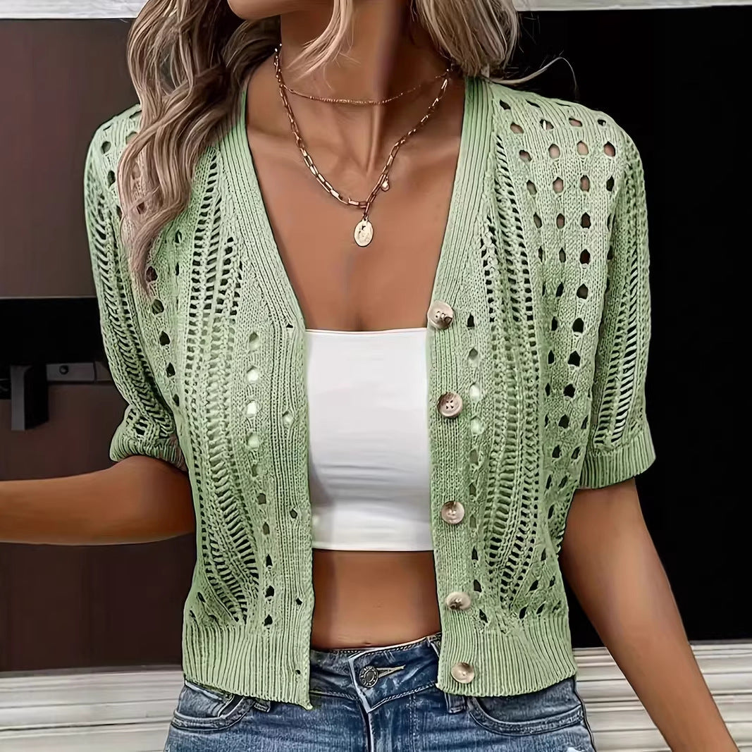 Women's Lace Knit Cardigan