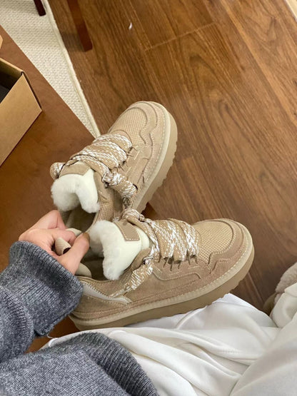 Women's Lace-Up Snow Boots