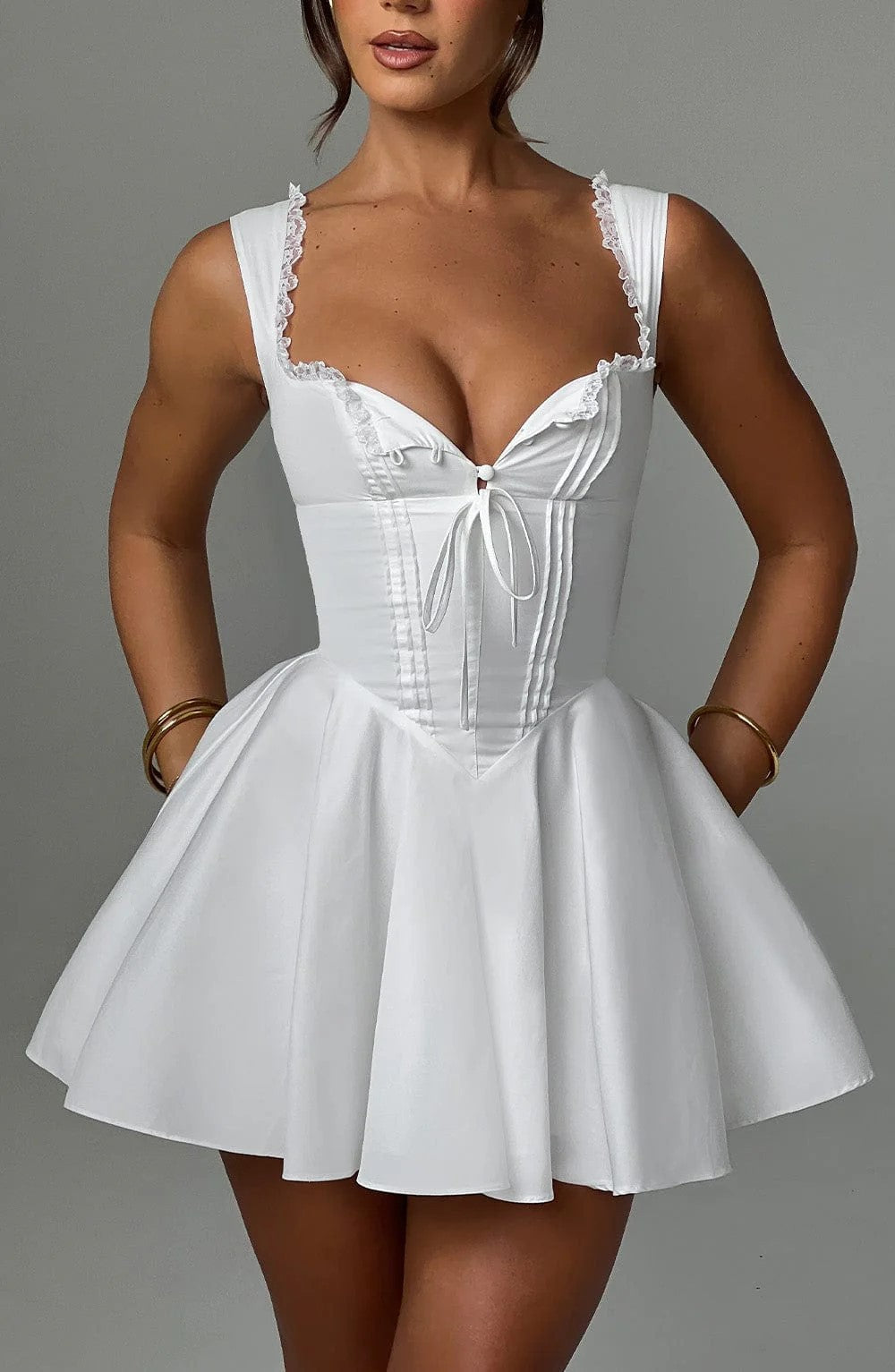 Women's Lace V-Neck Summer Sleeveless Dress