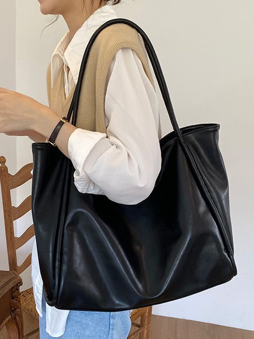 Women's Large Capacity Casual Tote Bag with Magnetic Closure