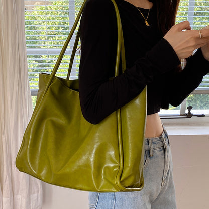 Women's Large Capacity Casual Tote Bag with Magnetic Closure