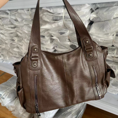 Women's Large Capacity PU Leather Tote Bag