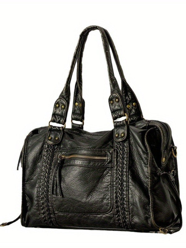 Women's Large Capacity PU Tote Bag