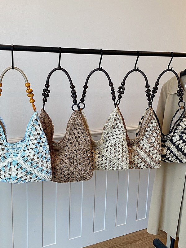 Women's Large Capacity Woven Straw Shoulder Bag