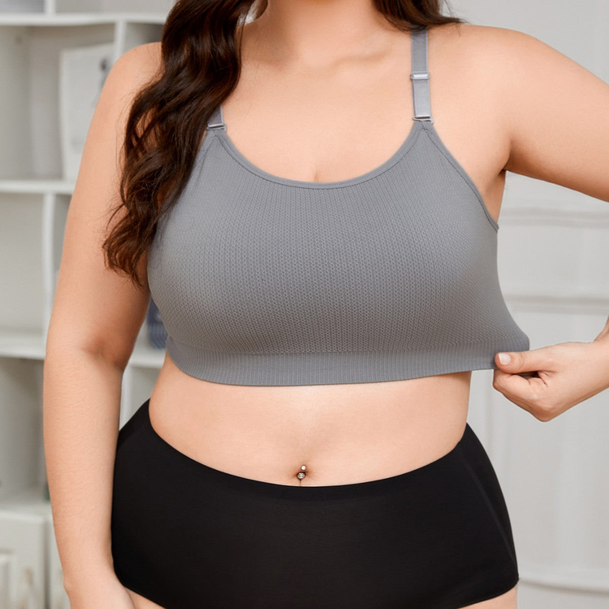 Women's Large Size Sports Bra for Fitness and Yoga