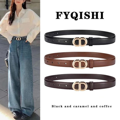 Women's leather belt