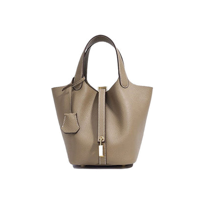 Women's Leather Bucket Bag
