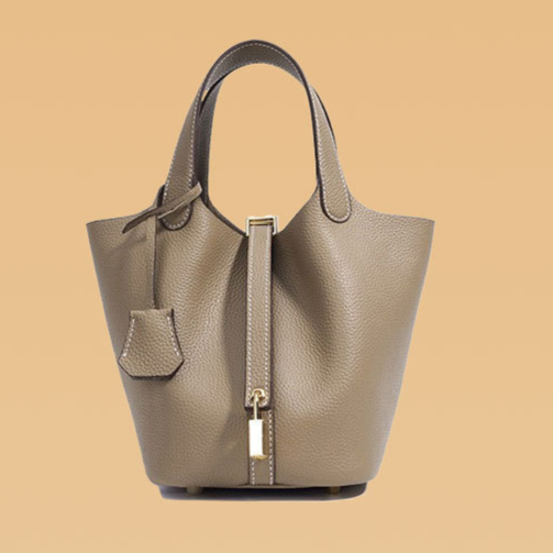 Women's Leather Bucket Bag