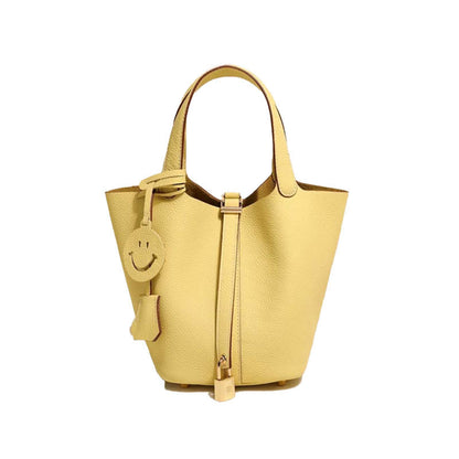 Women's Leather Bucket Bag