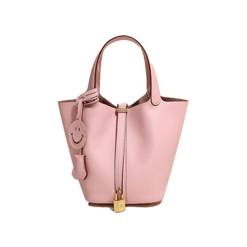 Women's Leather Bucket Bag