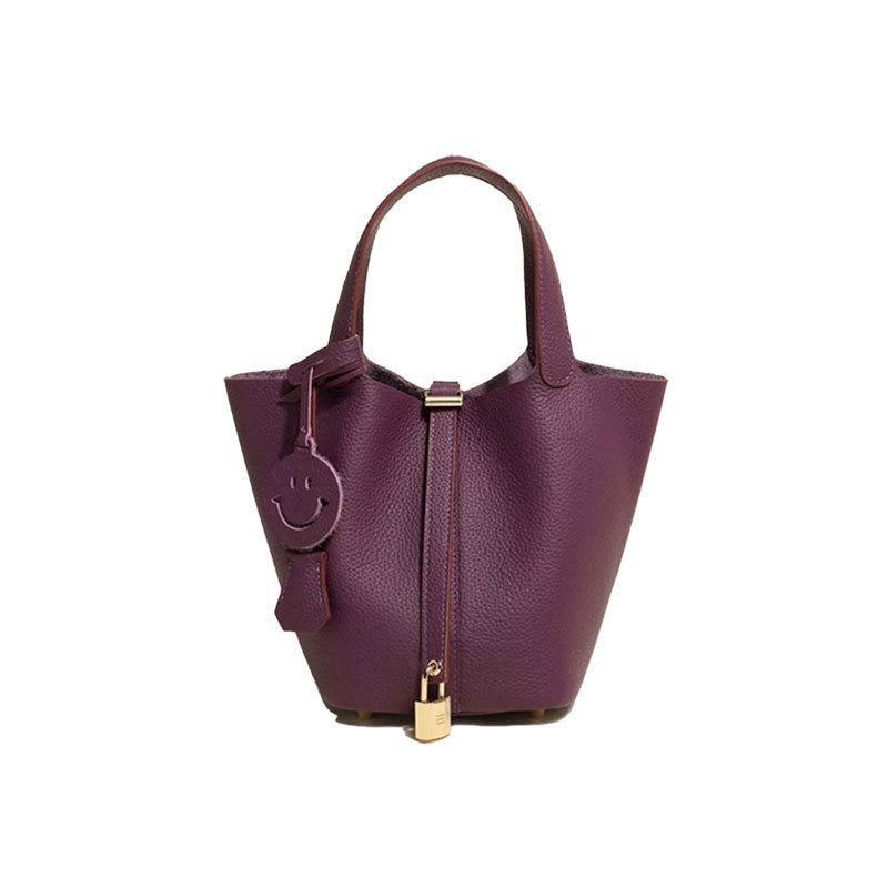 Women's Leather Bucket Bag