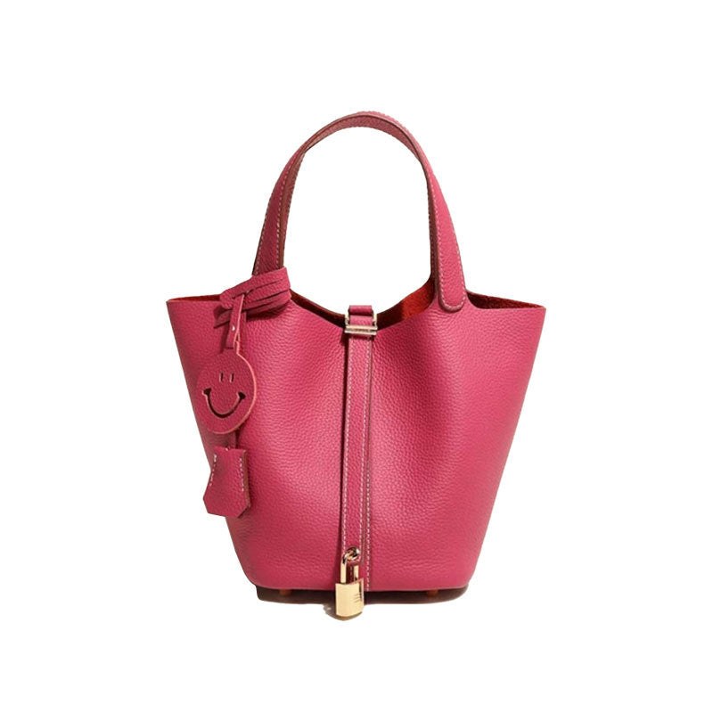 Women's Leather Bucket Bag