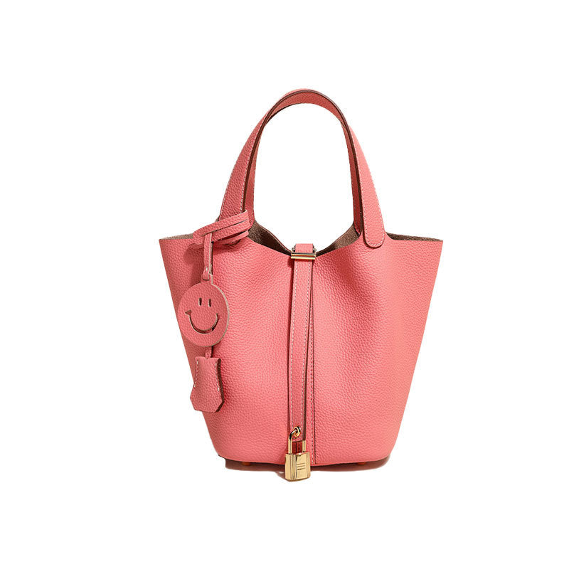 Women's Leather Bucket Bag