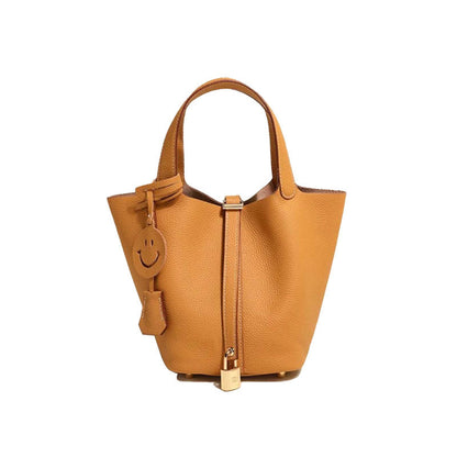 Women's Leather Bucket Bag