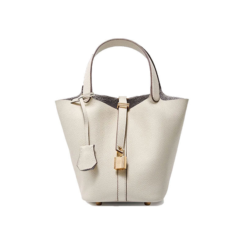 Women's Leather Bucket Bag