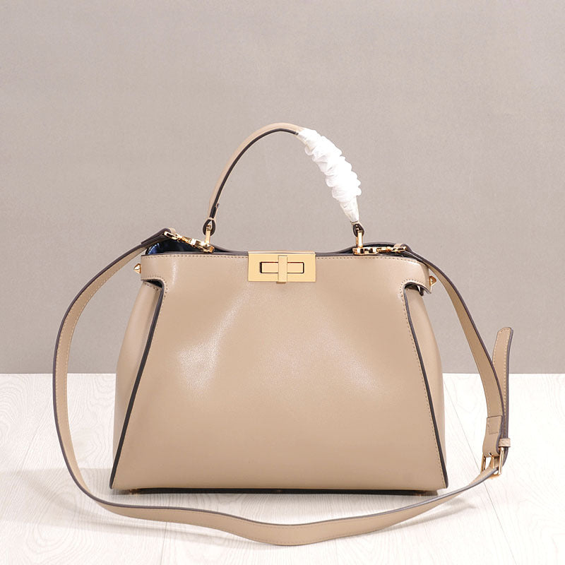 Women's leather crossbody handbag shoulder bag