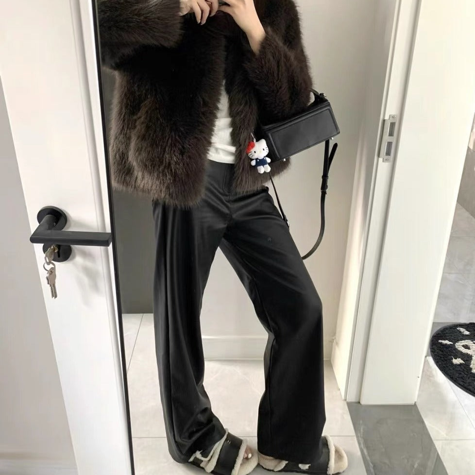 Women's leather pants