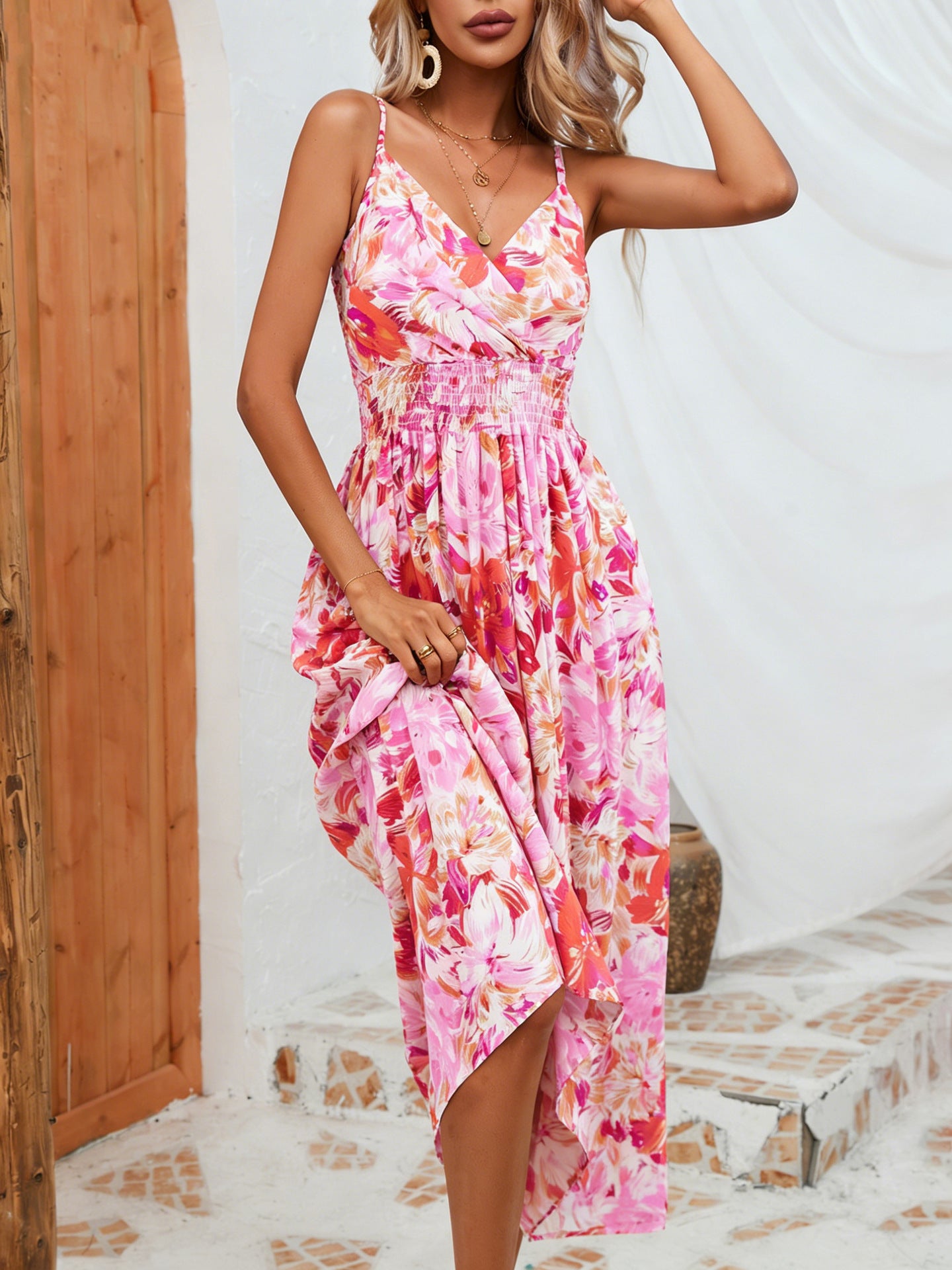 Women's Leopard-Print Slip Dress