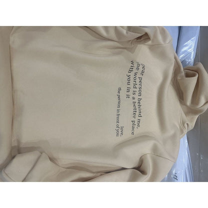 Women's Letter Print Fleece Hoodie
