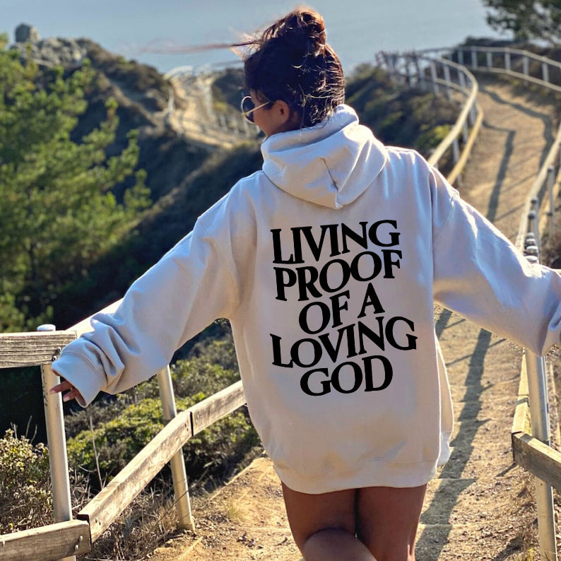 Women's Letter Print Hoodie