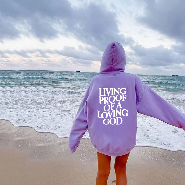 Women's Letter Print Hoodie