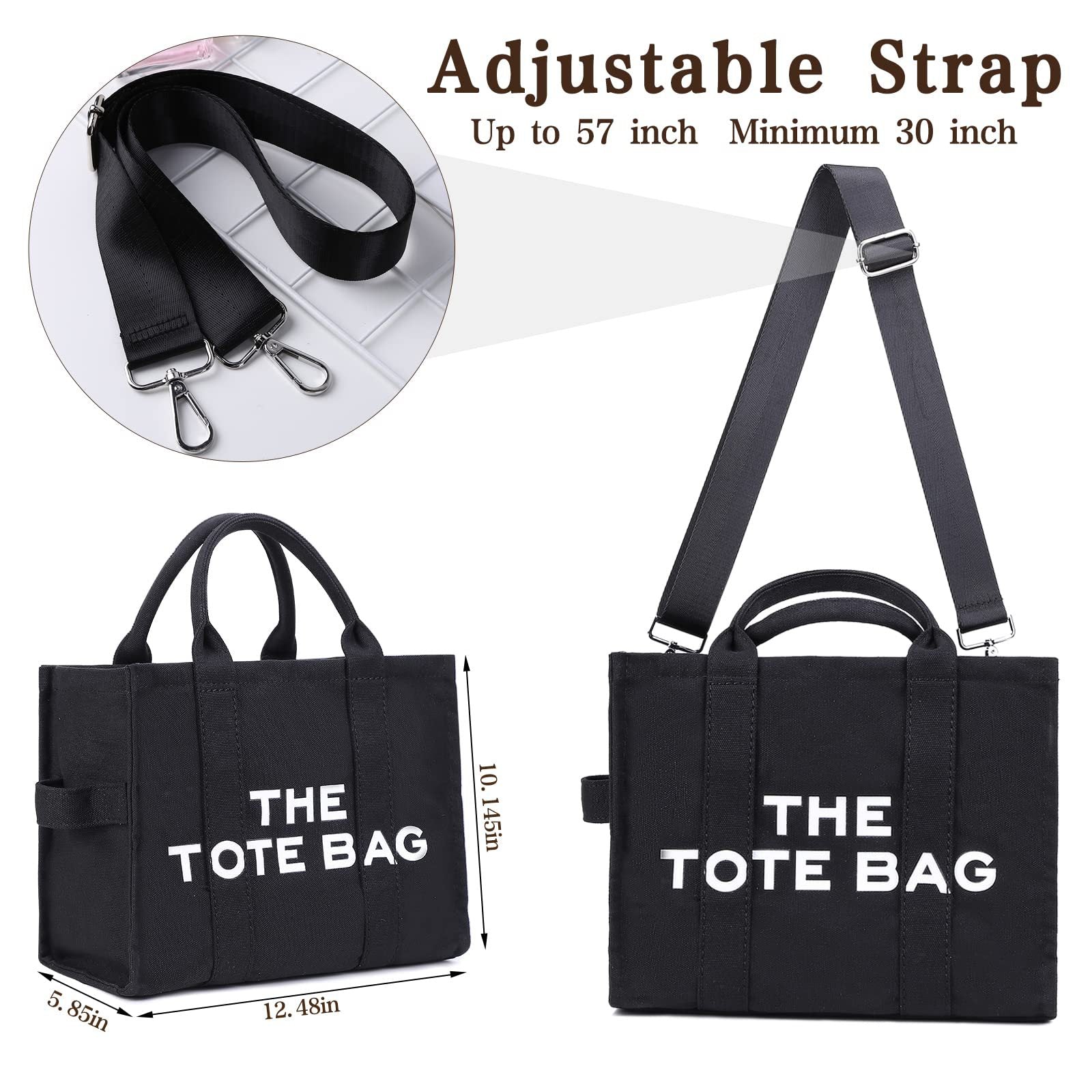 Women's Letter Print Tote Bag