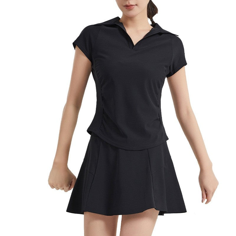 Women's Lightweight Breathable Yoga Tennis Skirt Sports Suit