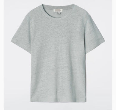 Women's Linen Blend Short Sleeve T-Shirt
