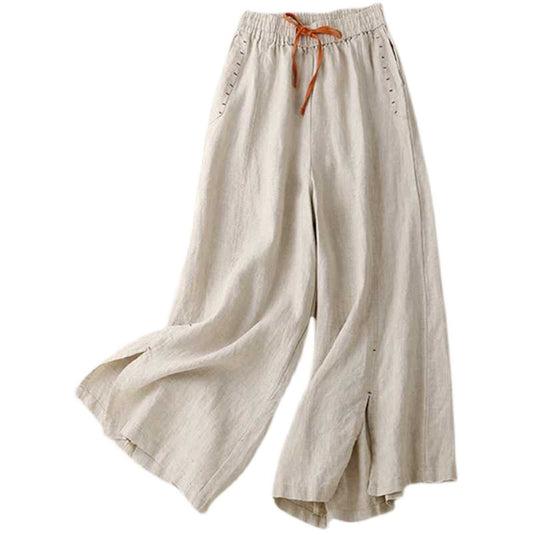 Women's Linen Wide-leg Culottes