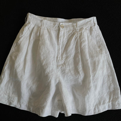 Women's Linen Wide-Leg Shorts