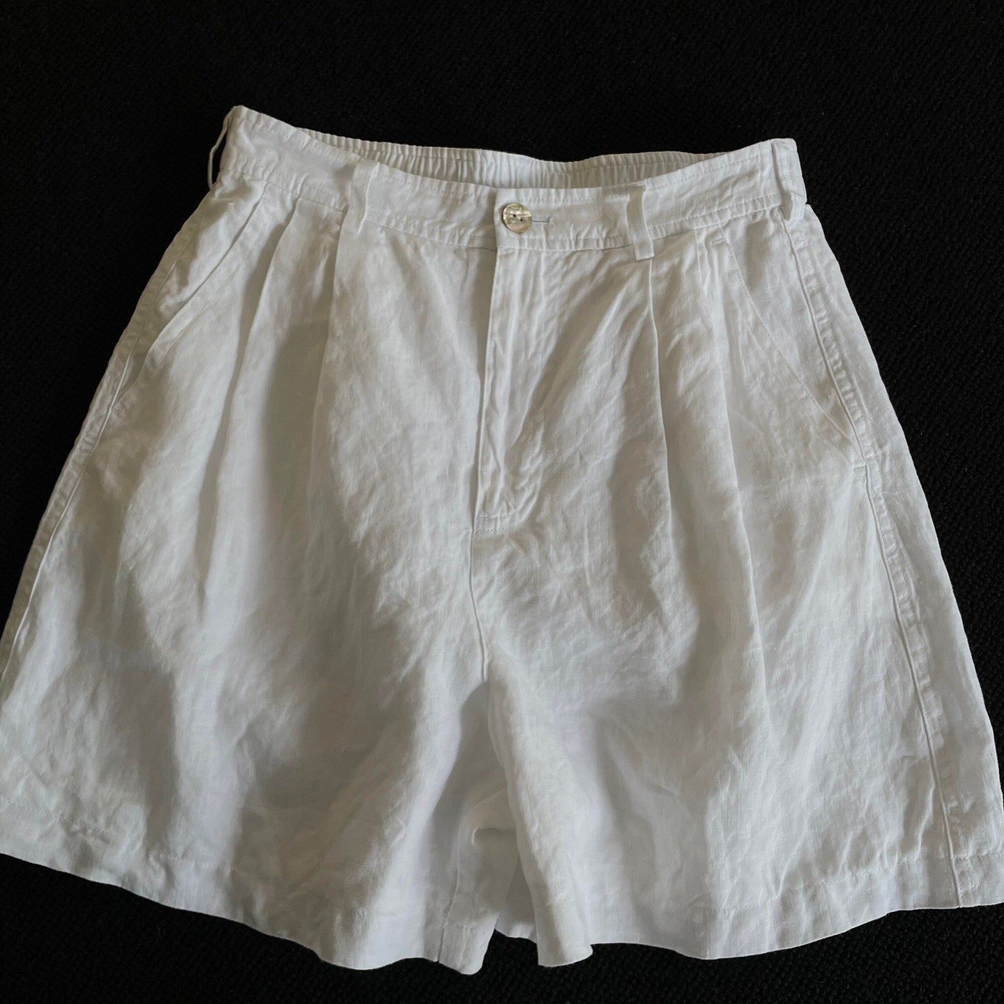 Women's Linen Wide-Leg Shorts
