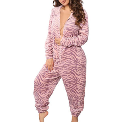 Women's Long Sleeve Hooded Jumpsuit