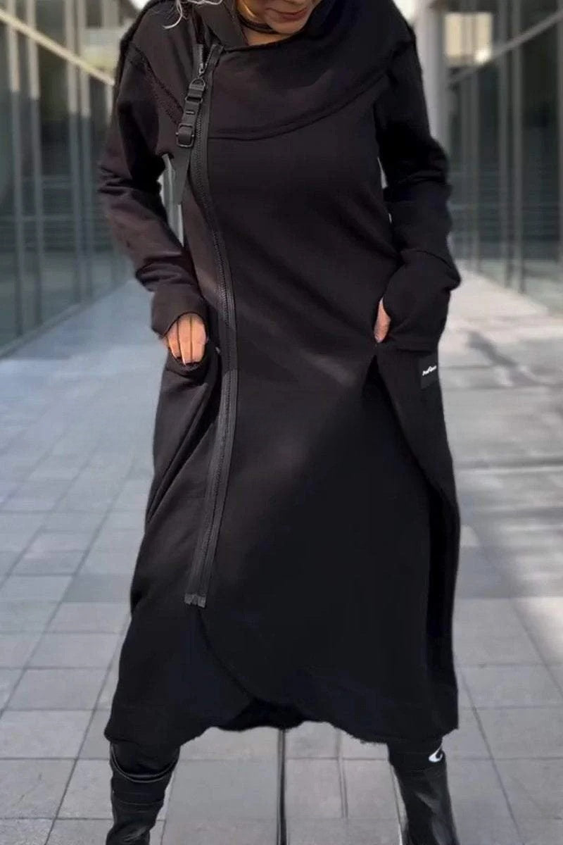Women's Long Sleeve Hooded Sweater Cardigan